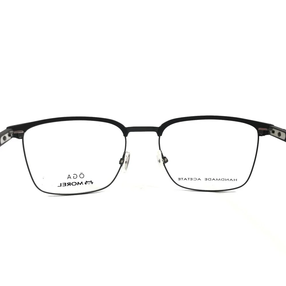 OGA by Morel Eyeglasses Frames 10094O NG01 Matte Black Square Full Rim 56-20-145